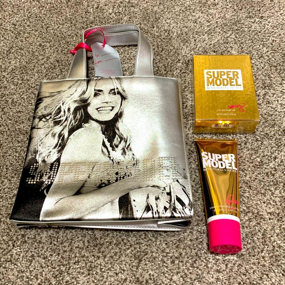 New! Victoria's Secret Supermodel Fragrance, Lotion, and Bag Set!